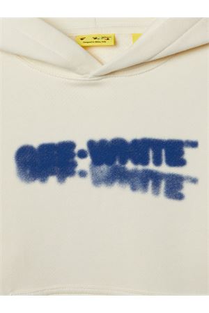 white cotton hoodie OFF WHITE KIDS | OBBB001F24FLE0010345